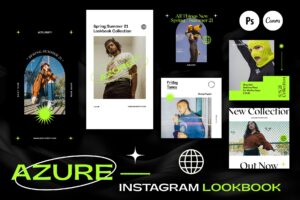Azure Instagram Lookbook Templates