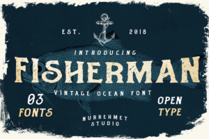 Fisherman Vintage Ocean Font