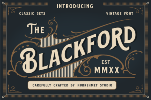 Blackford Vintage Font
